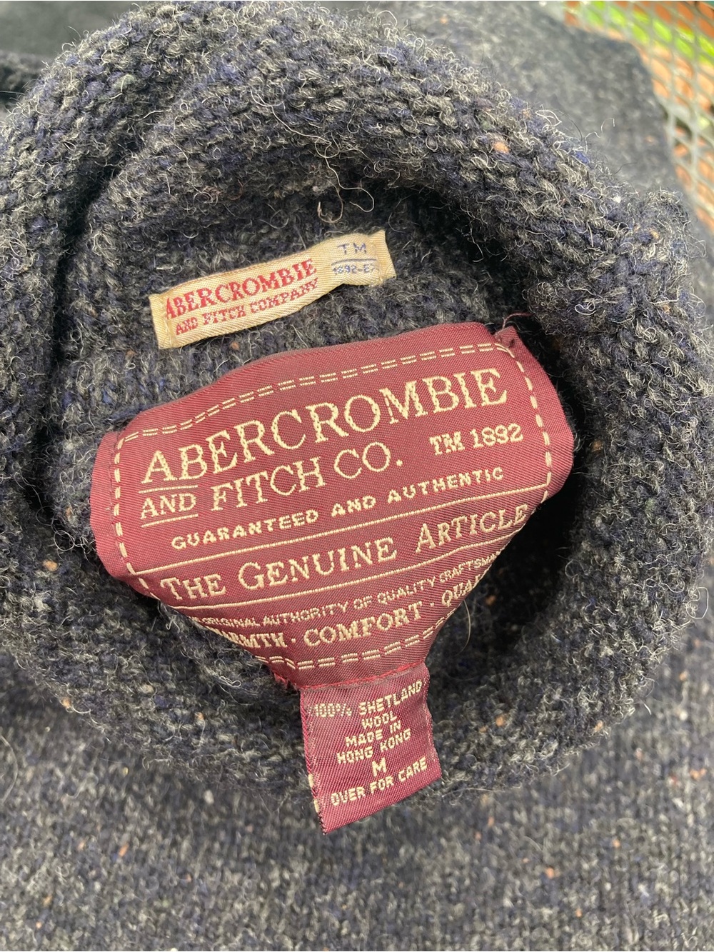 ABERCROMBIE Men's Wool Oversized Sweater Abercrombie - Picture 9 of 9